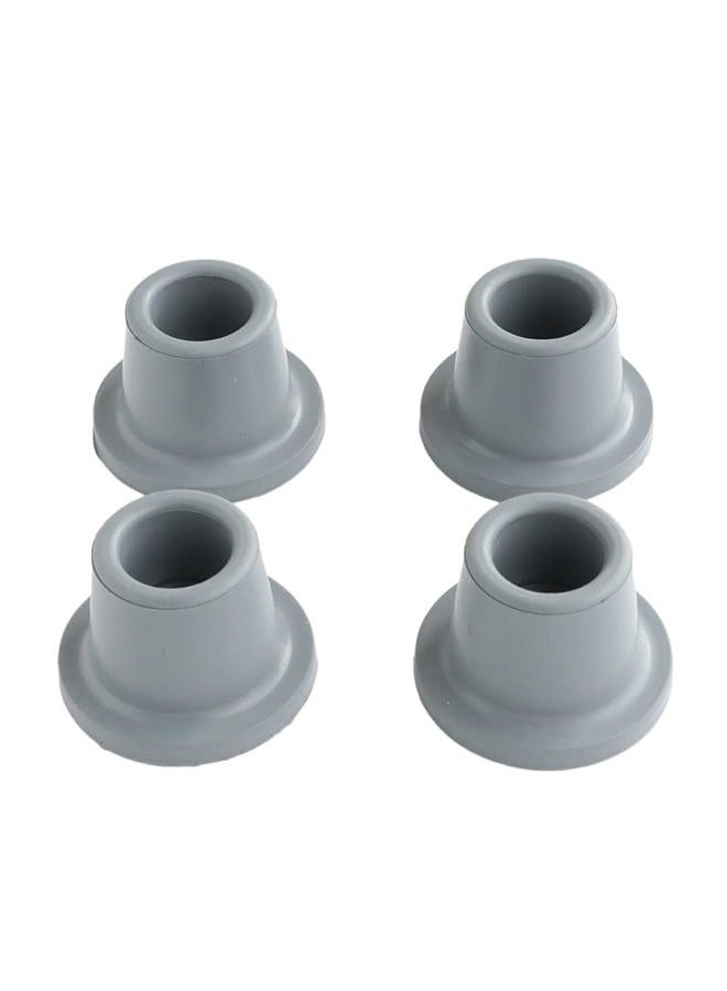 Uponauot Shower Chair Tips Replacement Heavy Duty (4 Pack, Gray, 1 1/8'') Rubber Tips for Shower Chair, Bath Chair, Shower Stool and Tub Transfer Bench, Non Slip Shower Chair Leg Tips Rubber Feet - Image 1