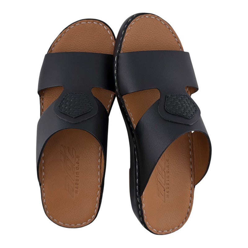 AET A E T Handmade Arabic Sandals For Men | Outdoor Mens Slippers | Genuine PU Leather With Buckle - Image 2