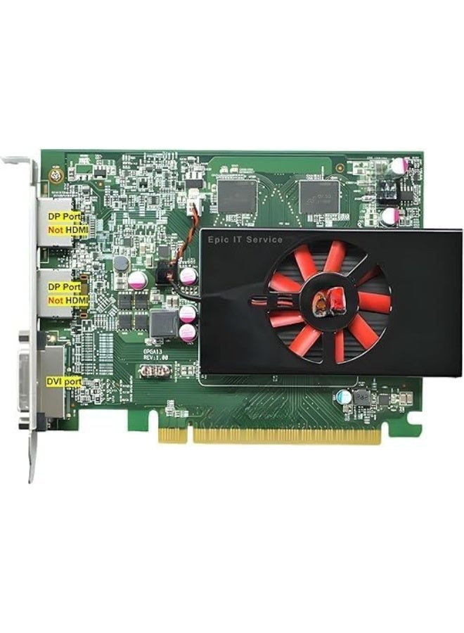 كارت شاشة 4 جيجابايت GDDR5 – بي سي آي 3.0 ×16، مخرجين DisplayPort + DVI، يدعم 4K – متوافق مع الكيسات الكبيرة - Image 1