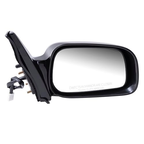 Brock Replacement Passengers Power Side View Mirror Ready-to-Paint Compatible with 2003-2008 Matrix Vibe 87910-02411-C0 - Image 1