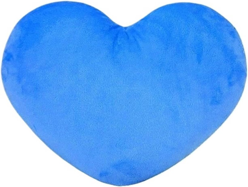 Heart Pillow Plush Pillow Heart Cushion for Room Comfortable Heart Shaped Pillow for Mother's Day Birthday(Blue) - Image 1
