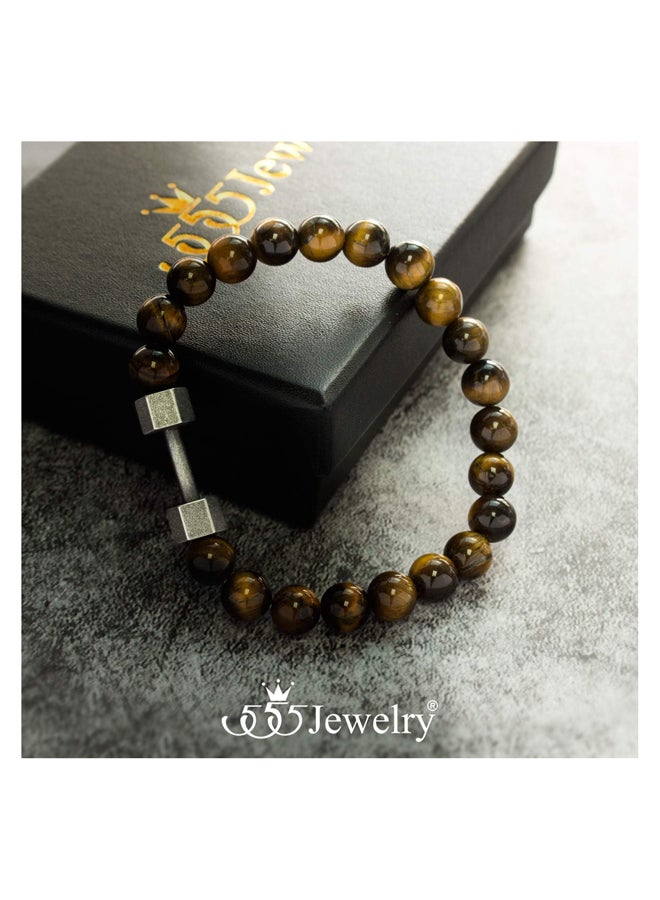 Jewelry Stainless Steel Stretch Bracelet for Men and Women, Metal - Image 3