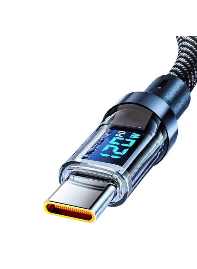 كابل شحن سريع 120 واط نوع-C USB 3A لهواتف Huawei/Xiaomi/Vivo/Samsung/Oppo الذكية والأجهزة اللوحية، بطول 1 متر - Image 5