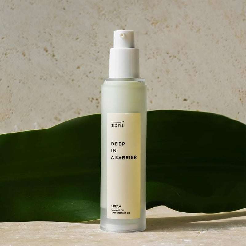 SIORIS Deep In A Barrier Cream 1.69 fl.oz: A Tamanu Oil-powered, organic and vegan intensive skin repair cream, strengthens the skin barrier, soothes sensitive skin, and deeply moisturize - Image 2