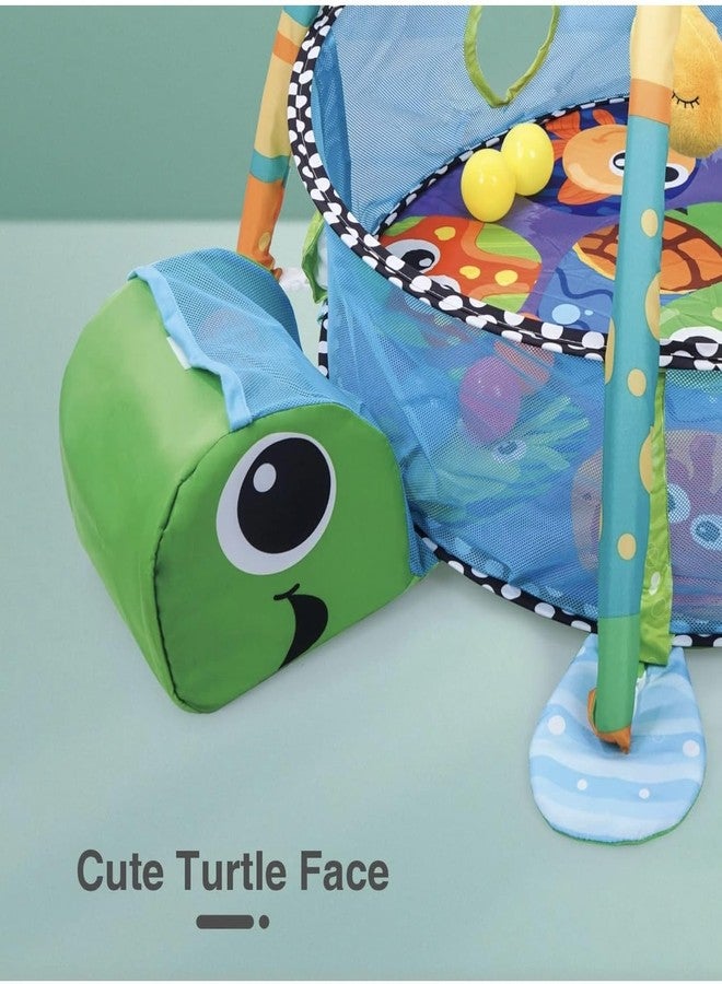 Richtots Premium First Play Turtle Face Baby Play gym Tent for Babies, Activity Play gym for Baby with Soft Hanging Baby Toys, Baby Bedding for Newborn, Baby Play Gym Play Mat ,for 2+ Months (Multicolor) - Image 5