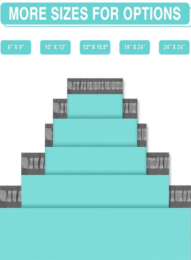فاخر أكياس شحن بلاستيكية فاخرة من Fuxury، مقاس 6×9 بوصة، عبوة من 1000 كيس، أكياس شحن صغيرة بتصميم نقاط بارزة، أكياس شحن بلاستيكية ذاتية اللصق ومتينة، مناسبة لتغليف وشحن الشركات الصغيرة، أكياس شحن زرقاء مخضرة بالجملة - Image 5