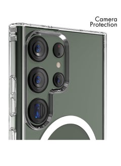 BORTONY Samsung S24 Ultra Magsafe Case Clear Support Wireless Charging Non-Yellowing Hard PC Back Drop Protection Phone Case Cover for Samsung Galaxy S24 Ultra 6.8 inch  - Image 5
