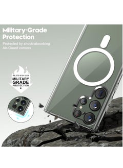 BORTONY Samsung S24 Ultra Magsafe Case Clear Support Wireless Charging Non-Yellowing Hard PC Back Drop Protection Phone Case Cover for Samsung Galaxy S24 Ultra 6.8 inch  - Image 3