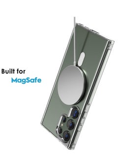 BORTONY Samsung S24 Ultra Magsafe Case Clear Support Wireless Charging Non-Yellowing Hard PC Back Drop Protection Phone Case Cover for Samsung Galaxy S24 Ultra 6.8 inch  - Image 4