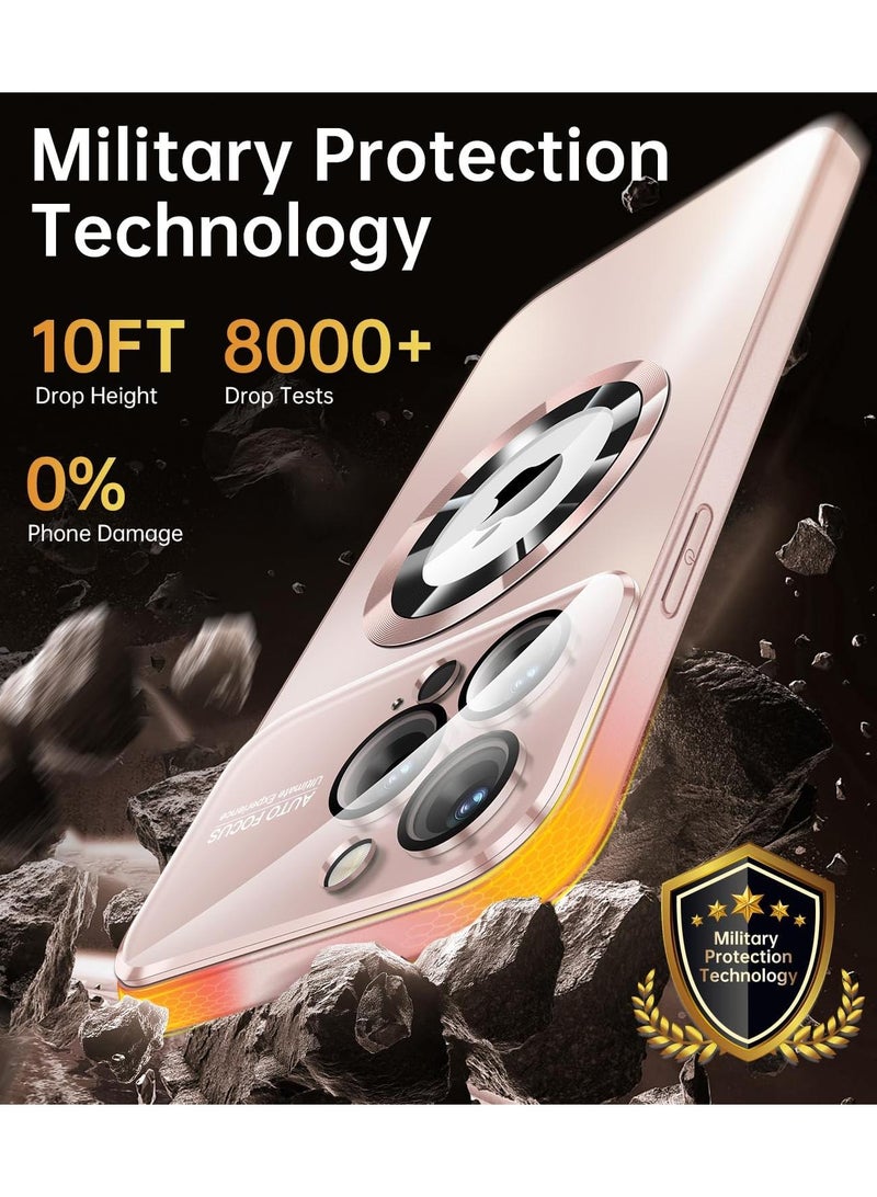 Y&D Applicable To Apple 15plus Matte Standard Leakage Magnetic Large Window Mirror Mobile Phone Protective Case - Image 3