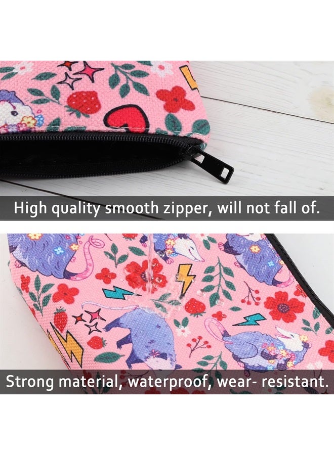 XYANFA Opossum Gifts For Women Possum Makeup Bag Possum Gifts For Opossum Lovers Opossum Cosmetic Bag (Opossum bag)  - Image 3