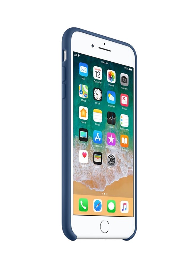 اليشمك غطاء حماية من السيليكون لهاتف أبل آيفون 7 بلس/8 بلس أزرق الكوبالت - Image 3
