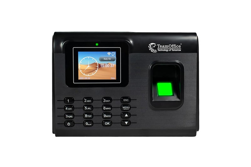 Team Office جهاز بصمة الأصابع للحضور المعتمد على WiFi والسحابة من Team Office - بطارية WiFi باللون الأسود - Image 2