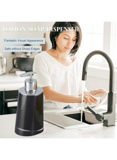 Happy Home Acrylic Soap Dispenser Scratch Resistant Easy to Clean Durable Leak Proof Rustproof Pump400ml  - Image 5