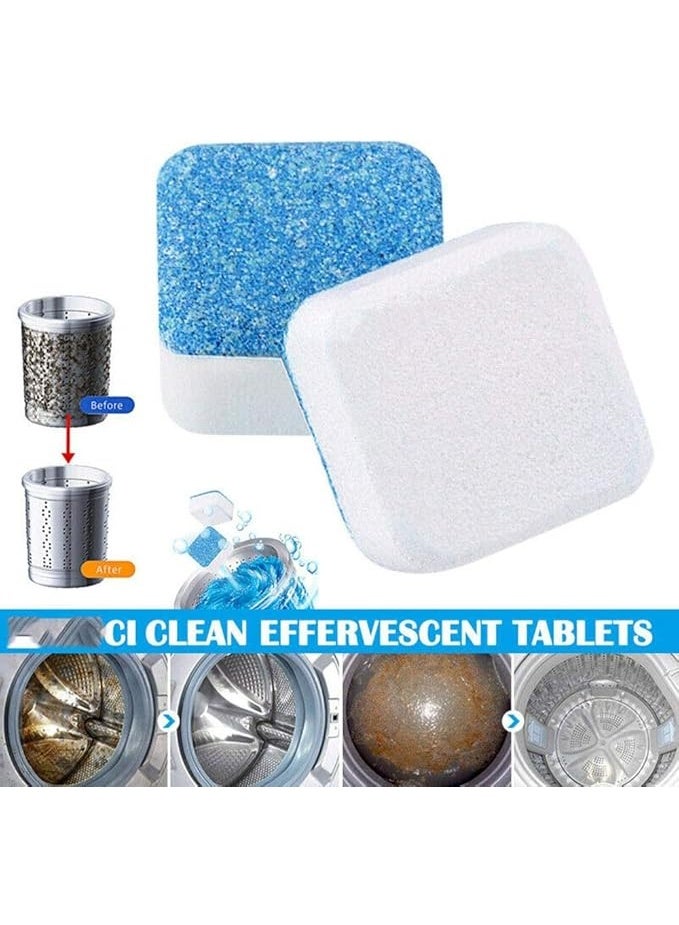 Washing Machine Cleaner – 12 Pcs Effervescent Cleaning Tablets for Washing Machine Drum and Slot, Deep Cleaning Washer Detergent Tablets for Removing Odor, Dirt, and Residue - Image 2