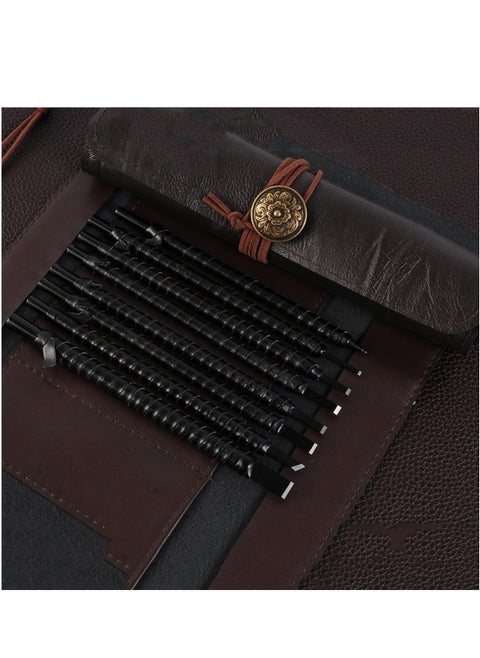 Stone Carving Tool Set of 8 Wood Carving Tools Kit Wood Carving Knife Set Stone Seal Engraving Kit Tungsten Steel Carving Chisels for DIY Art Craft Clay Carpentry