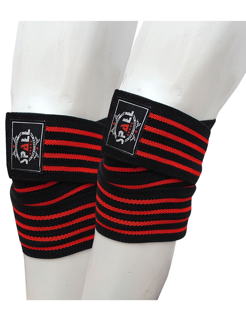 Spall Fitness Knee Wraps Compression Elasticity Weightlifting Squat Fitness For Gym Workout Cross Training Powerlifting Men And Women  - Image 3
