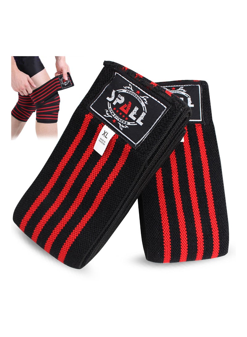 Spall Fitness Knee Wraps Compression Elasticity Weightlifting Squat Fitness For Gym Workout Cross Training Powerlifting Men And Women  - Image 1