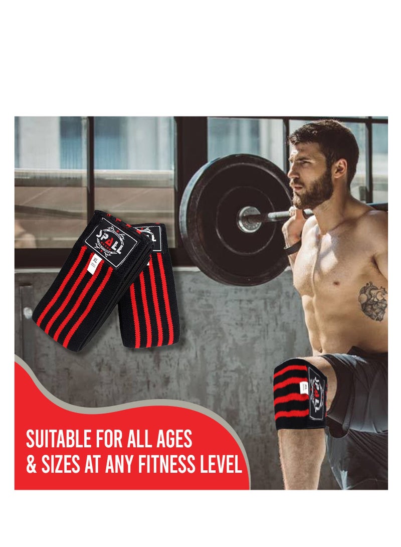 Spall Fitness Knee Wraps Compression Elasticity Weightlifting Squat Fitness For Gym Workout Cross Training Powerlifting Men And Women  - Image 4