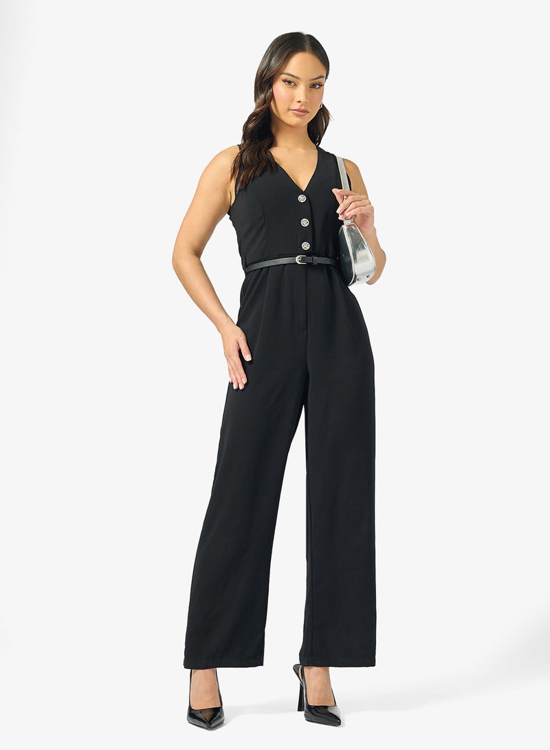 جينجر جمبسوت بحزام بتصميم أنيق - Image 1