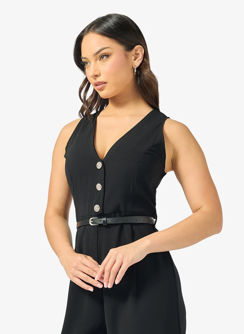 جينجر جمبسوت بحزام بتصميم أنيق