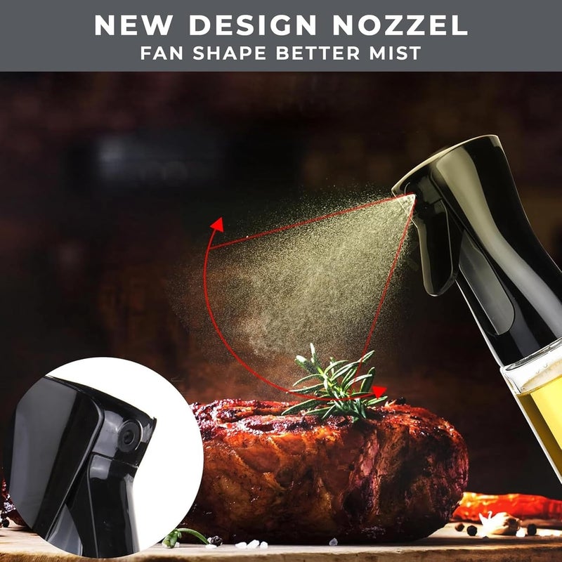 OffyBird Glass Oil Spray Dispenser for Cooking 200ml Olive Oil Spritzer Bottle Refillable Oil Vinegar Sprayer for Air Fryer Salad BBQ Grilling Baking Frying - Image 4