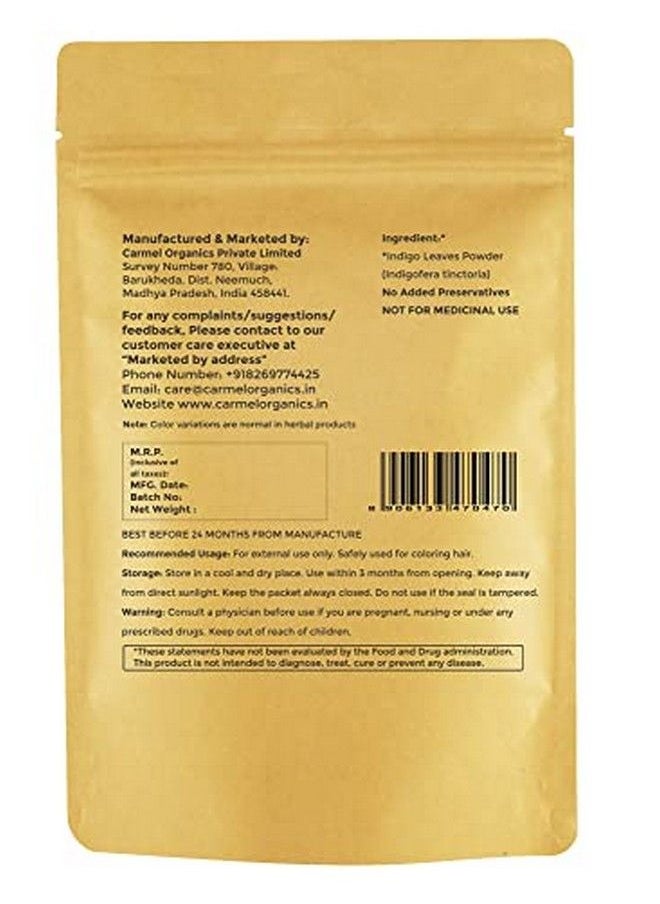 CARMEL ORGANICS Indigo Leaves Powder for Hair Colour | 340 GRAMS | No added preservatives.  - Image 3