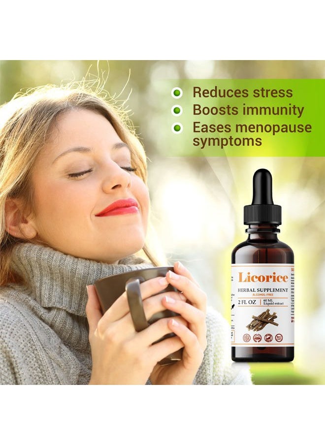 FabLab Licorice Root Extract - Herbal Immune Support- Glycyrrhiza Glabra Supplement for Digestion Restore Respiratory Health Fatigue -Non-GMO (Licorice 2 Fl Oz)  - Image 4