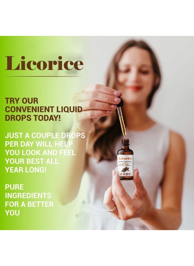 FabLab Licorice Root Extract - Herbal Immune Support- Glycyrrhiza Glabra Supplement for Digestion Restore Respiratory Health Fatigue -Non-GMO (Licorice 2 Fl Oz)  - Image 2