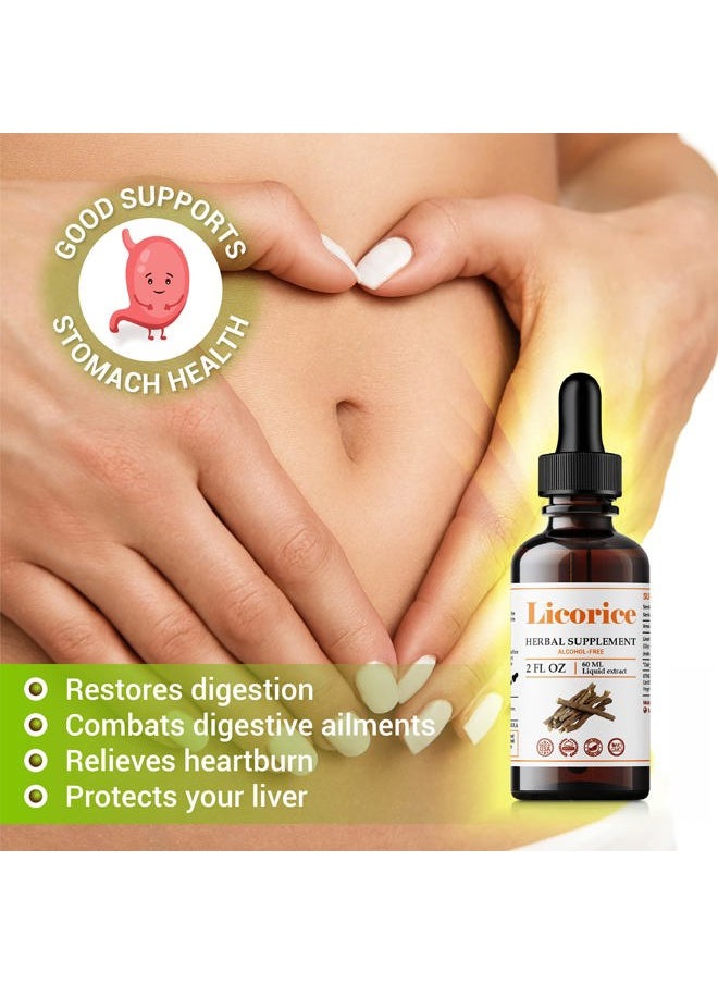 FabLab Licorice Root Extract - Herbal Immune Support- Glycyrrhiza Glabra Supplement for Digestion Restore Respiratory Health Fatigue -Non-GMO (Licorice 2 Fl Oz)  - Image 3