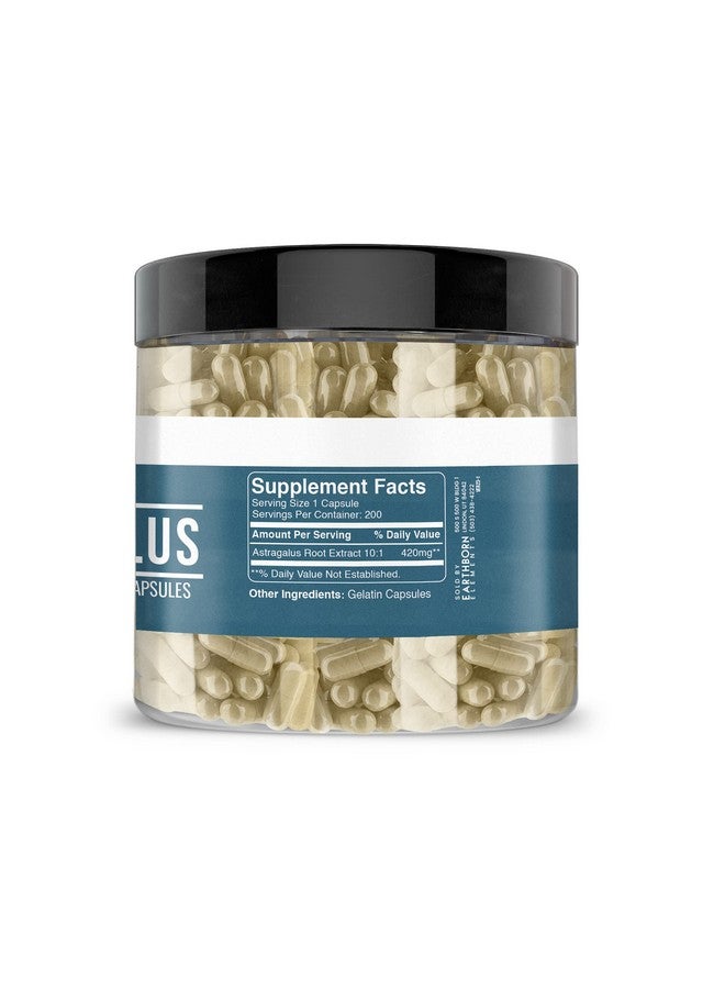 Earthborn Elements Astragalus Extract 200 Capsules, Pure & Undiluted, No Additives - Image 4