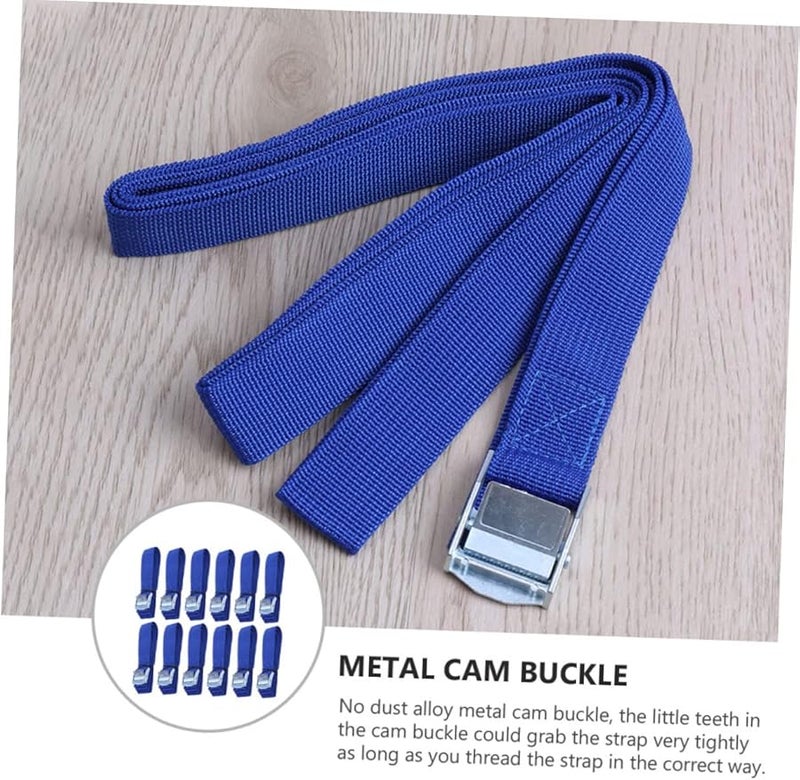 Lifkome 12 Pack Heavy Duty Cam Buckle Lashing Straps 1 Inch x 15 Feet for Cargo Kayak Surfboard Truck - Image 5