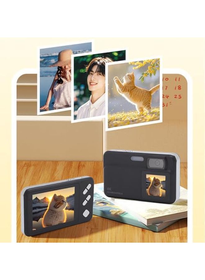 Digital Camera 4K AF Autofocus Dual Screen 16X Zoom 64MP HD Compact Portable Camera - Image 5