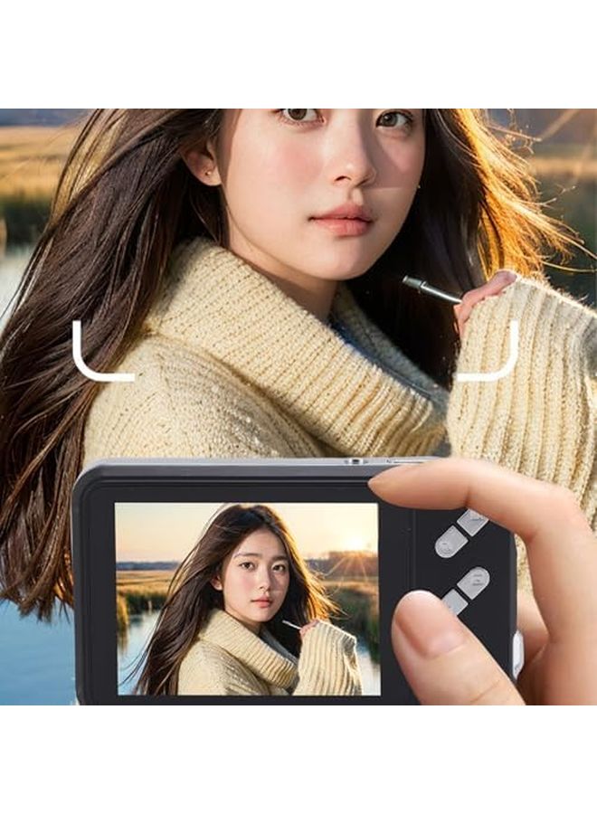 Digital Camera 4K AF Autofocus Dual Screen 16X Zoom 64MP HD Compact Portable Camera - Image 3