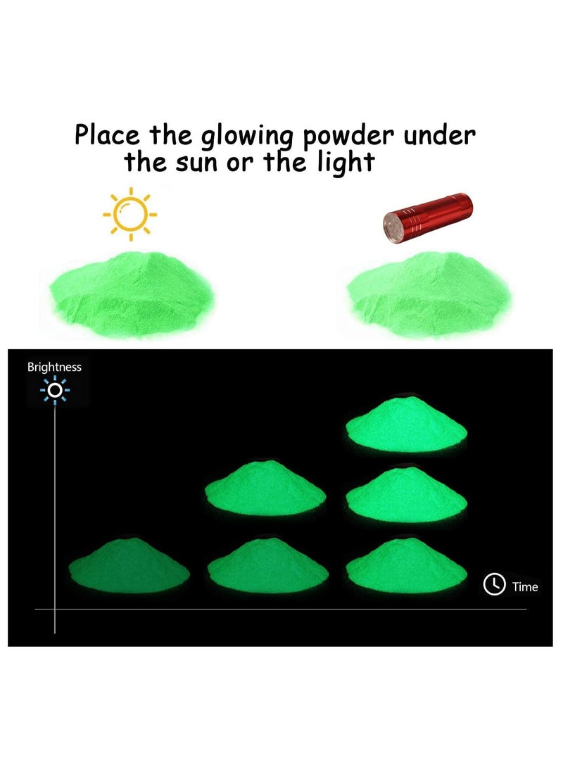 SEISSO مسحوق يتلألأ في الظلام 12 لون صبغة راتنج إبوكسي صبغة مضيئة مسحوق آمن يدوم طويلاً للفنون الجميلة، فن الأظافر DIY، ملون راتنج إبوكسي، حرف يدوية DIY وحفلات ذات طابع، 0.7 أونصة لكل منها - Image 3