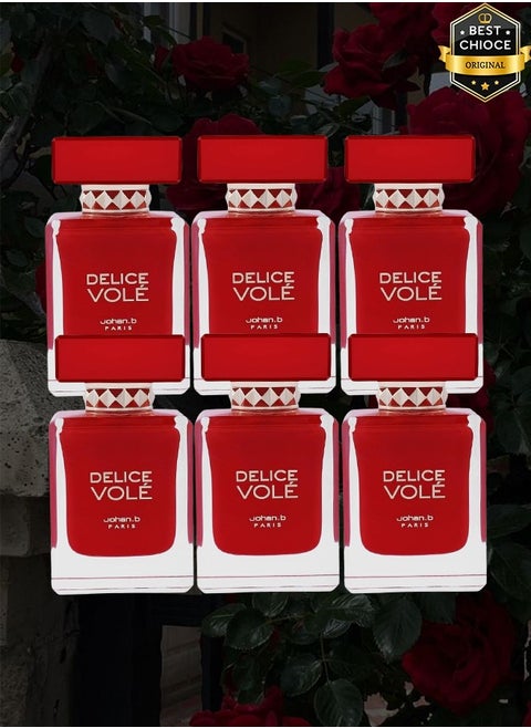 6 Pieces Delice Vole Johan B Paris Perfume 85ml EDP