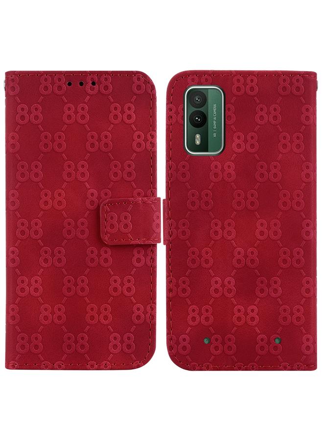 S-TOP Case For Nokia XR21 Double 8-shaped Embossed Leather Phone Case - Image 1