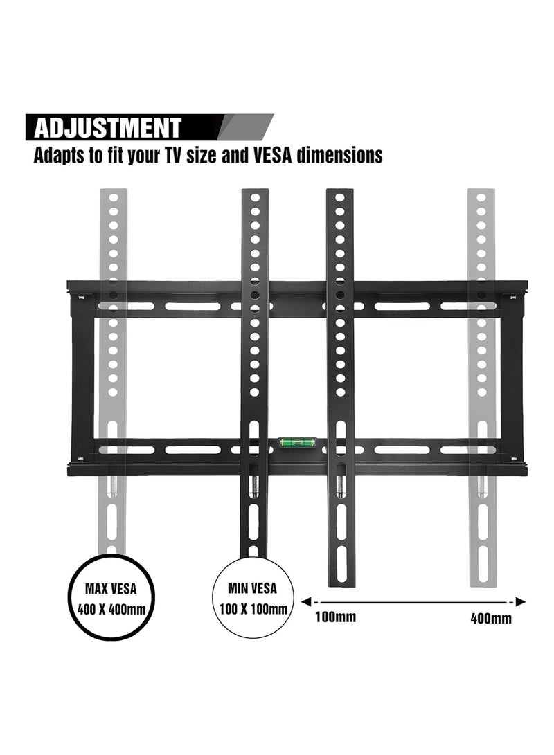 26-55" Fixed led LCD Plasma Wall Mount Bracket TV Stand |Heavy Duty| 400 x 400| 30 kgs Weight Capacity| -(Pack of 1) - Image 4