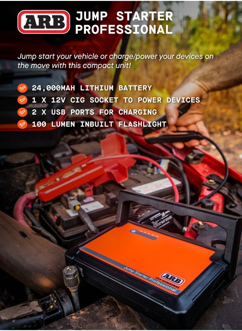 ARB ARB Jump Starter Portable Power Pack for for Cars, 4WD’s, Motorcycles, Boats, RV and Power Sports - for 12V Vehicles - Up to 5.0L VDiesel & 6.0L Petrol Engines  - Image 2