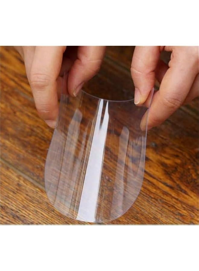 10PCS Transparent Soft Scraper, Semi-circular Plastic Scraper, Cream Scraper, Batter Scraper And Good Helper For Make Cake  - Image 2