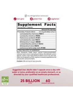 jarrow formulas Jarrodophilus Eps Gut Resore Probiotic 25 Billion Cfu 60 Servings (Enteric Coated Veggie Caps) 8 Clinically Studied Strains Intestinal & Immune Health Dietary Supplement  - Image 5