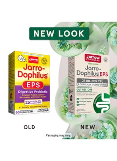 jarrow formulas Jarrodophilus Eps Gut Resore Probiotic 25 Billion Cfu 60 Servings (Enteric Coated Veggie Caps) 8 Clinically Studied Strains Intestinal & Immune Health Dietary Supplement  - Image 3