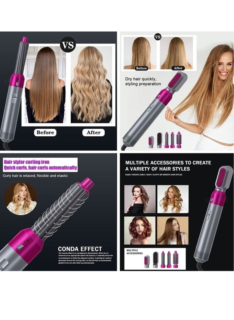 ELTRAZONE Hair Dryer Brush 5 In 1 Hair Blower Brush Hot Air Styler Comb One Step Hairdryer Electric Blowing Hair Dryer Auto Curling Iron - Image 5