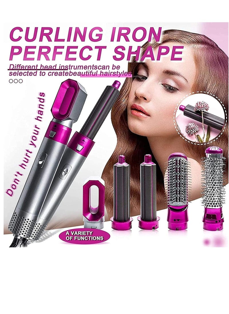 ELTRAZONE Hair Dryer Brush 5 In 1 Hair Blower Brush Hot Air Styler Comb One Step Hairdryer Electric Blowing Hair Dryer Auto Curling Iron - Image 2