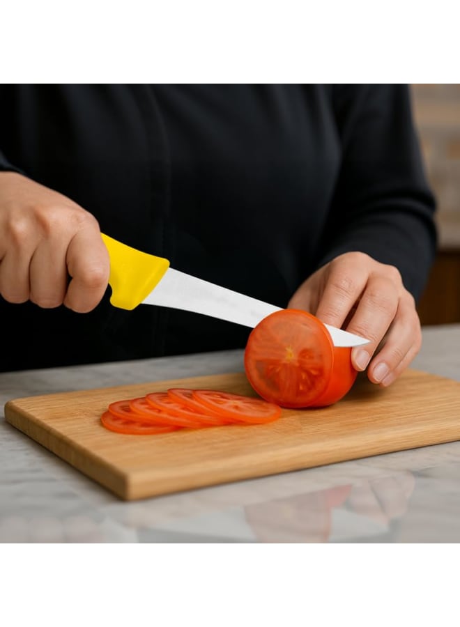 TRAMONTINA 5-Inch Professional Boning Knife – Stainless Steel Blade – Comfortable Handle for Precise Trimming & Meat Preparation - Image 4