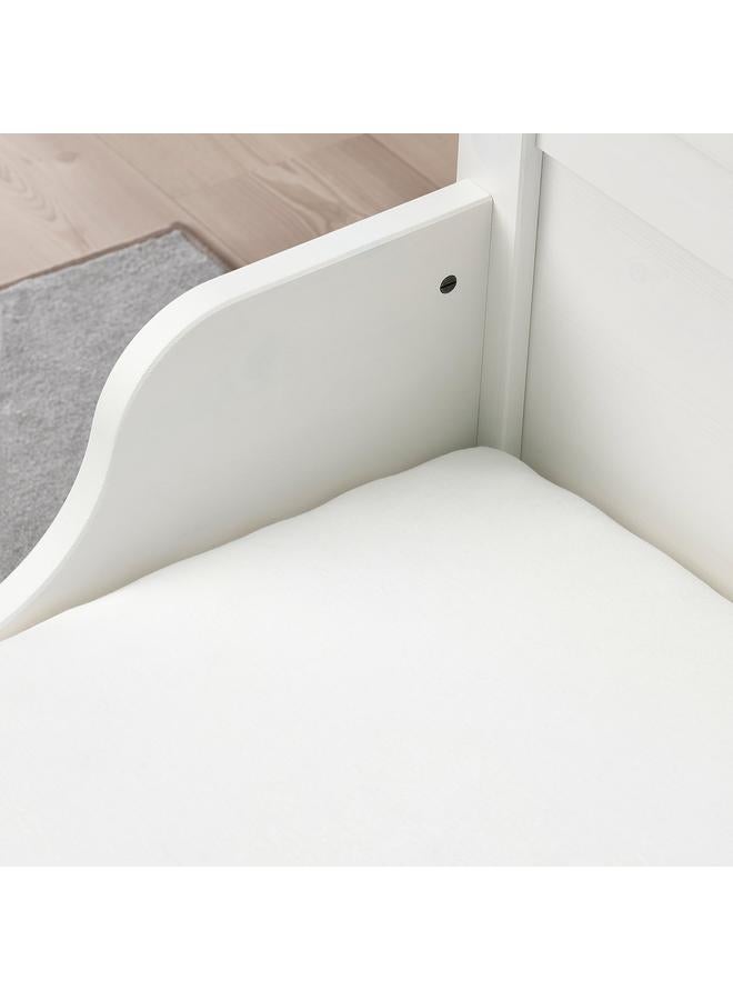 erorex Fitted sheet, white, 80x130 cm - Image 3