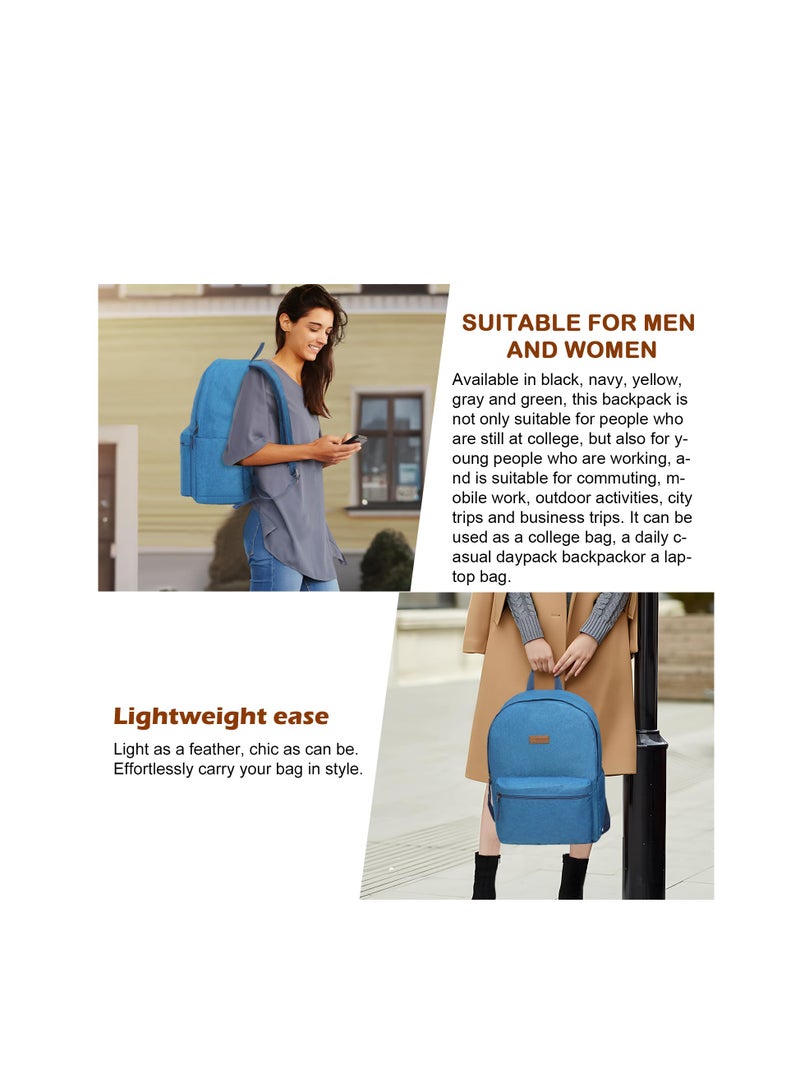 Aklsvion 20-Inch Blue Spinner Luggage Set with Backpack and Toiletry Bag - Lightweight, Durable, and TSA Lock-Equipped for Travel Ease - Image 5