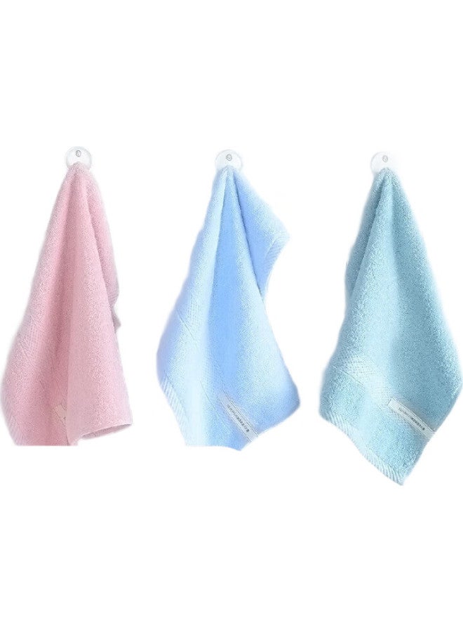 Grace Xinjiang Cotton Antibacterial Towels, 3-Pack, Pure Cotton Soft Comfortable Baby Children Sweat-Absorbing Water-Absorbing Small Towels, Sweat-Wiping Towels - Image 2