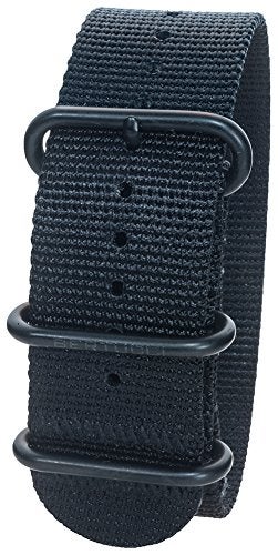 Bertucci DX3 B-114B Black/Black ION 26mm Nylon Watch Band - Image 4