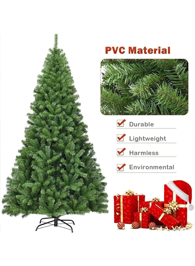 AUTOYSUR Artificial Christmas Tree 1.2M/1.5M/1.8M/2.1M/2.4M Xmas Tree With Sturdy Metal Stand – Easy Assembly Artificial PVC Christmas Tree For for Home, Office, Party,New Year Christmas Decoration - Image 3